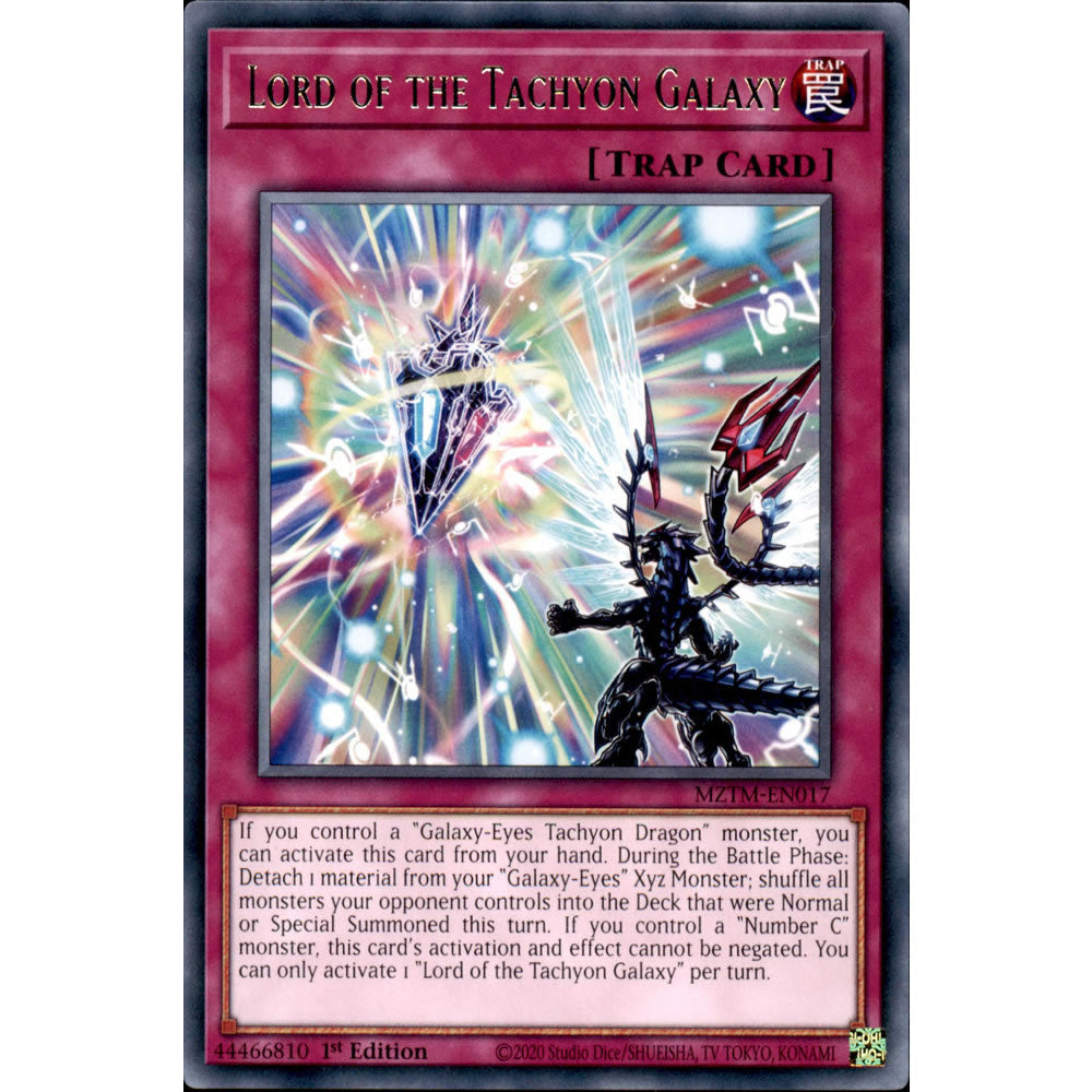 Lord of the Tachyon Galaxy MZTM-EN017 Yu-Gi-Oh! Card from the Maze of the Master Set