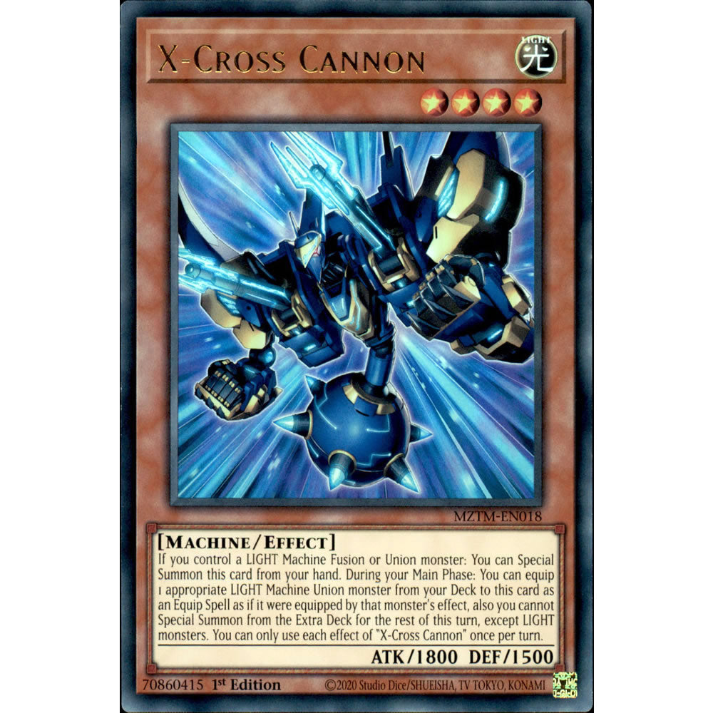 X-Cross Cannon MZTM-EN018 Yu-Gi-Oh! Card from the Maze of the Master Set