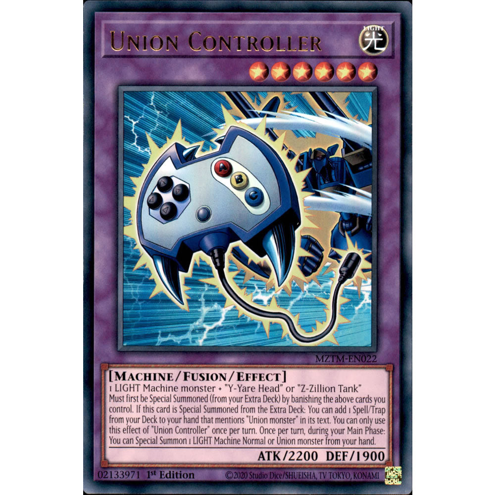 Union Controller MZTM-EN022 Yu-Gi-Oh! Card from the Maze of the Master Set