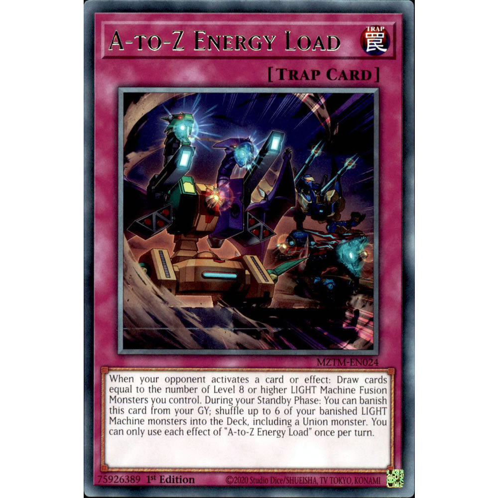 A-to-Z Energy Load MZTM-EN024 Yu-Gi-Oh! Card from the Maze of the Master Set