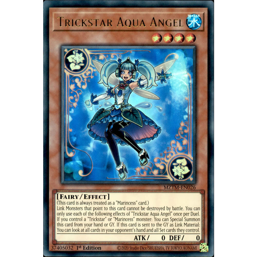 Trickstar Aqua Angel MZTM-EN026 Yu-Gi-Oh! Card from the Maze of the Master Set