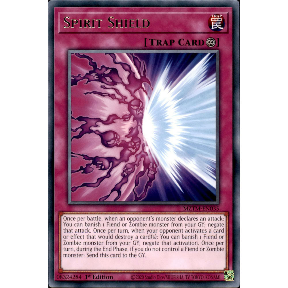 Spirit Shield MZTM-EN035 Yu-Gi-Oh! Card from the Maze of the Master Set