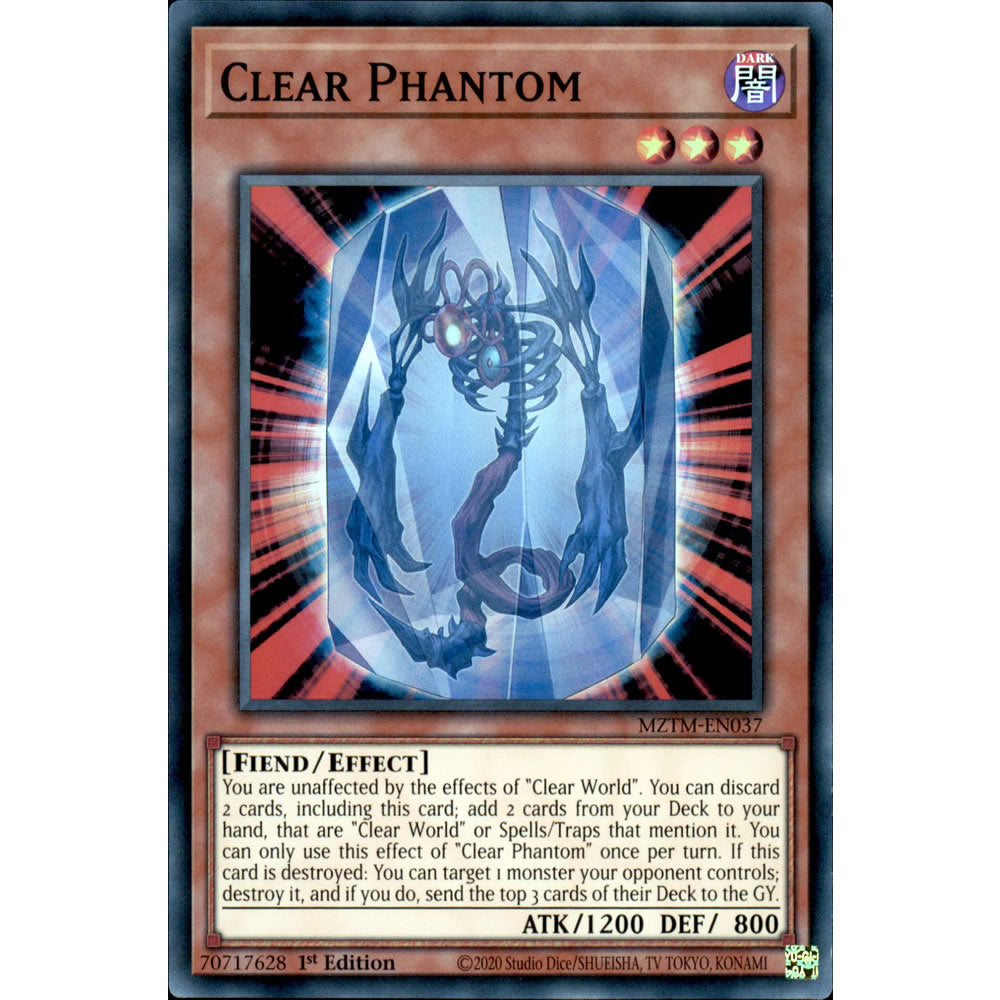 Clear Phantom MZTM-EN037 Yu-Gi-Oh! Card from the Maze of the Master Set