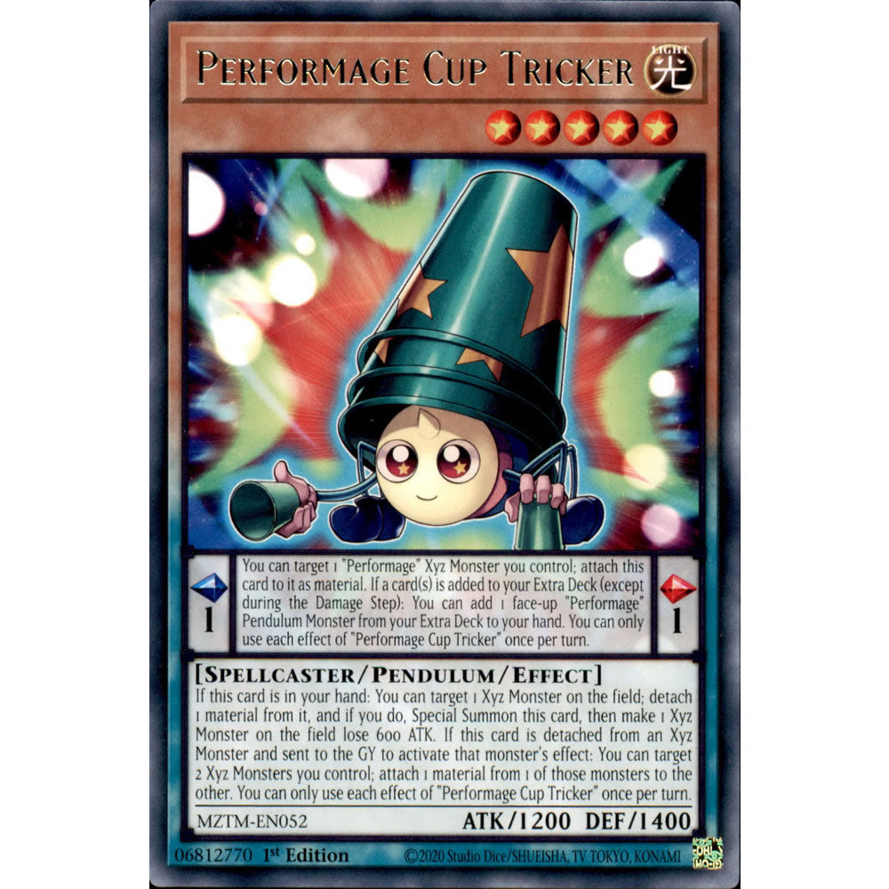 Performage Cup Tricker MZTM-EN052 Yu-Gi-Oh! Card from the Maze of the Master Set