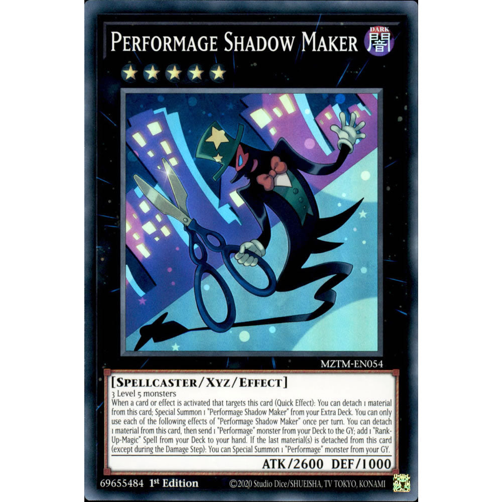 Performage Shadow Maker MZTM-EN054 Yu-Gi-Oh! Card from the Maze of the Master Set