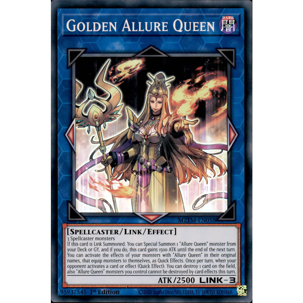 Golden Allure Queen MZTM-EN058 Yu-Gi-Oh! Card from the Maze of the Master Set