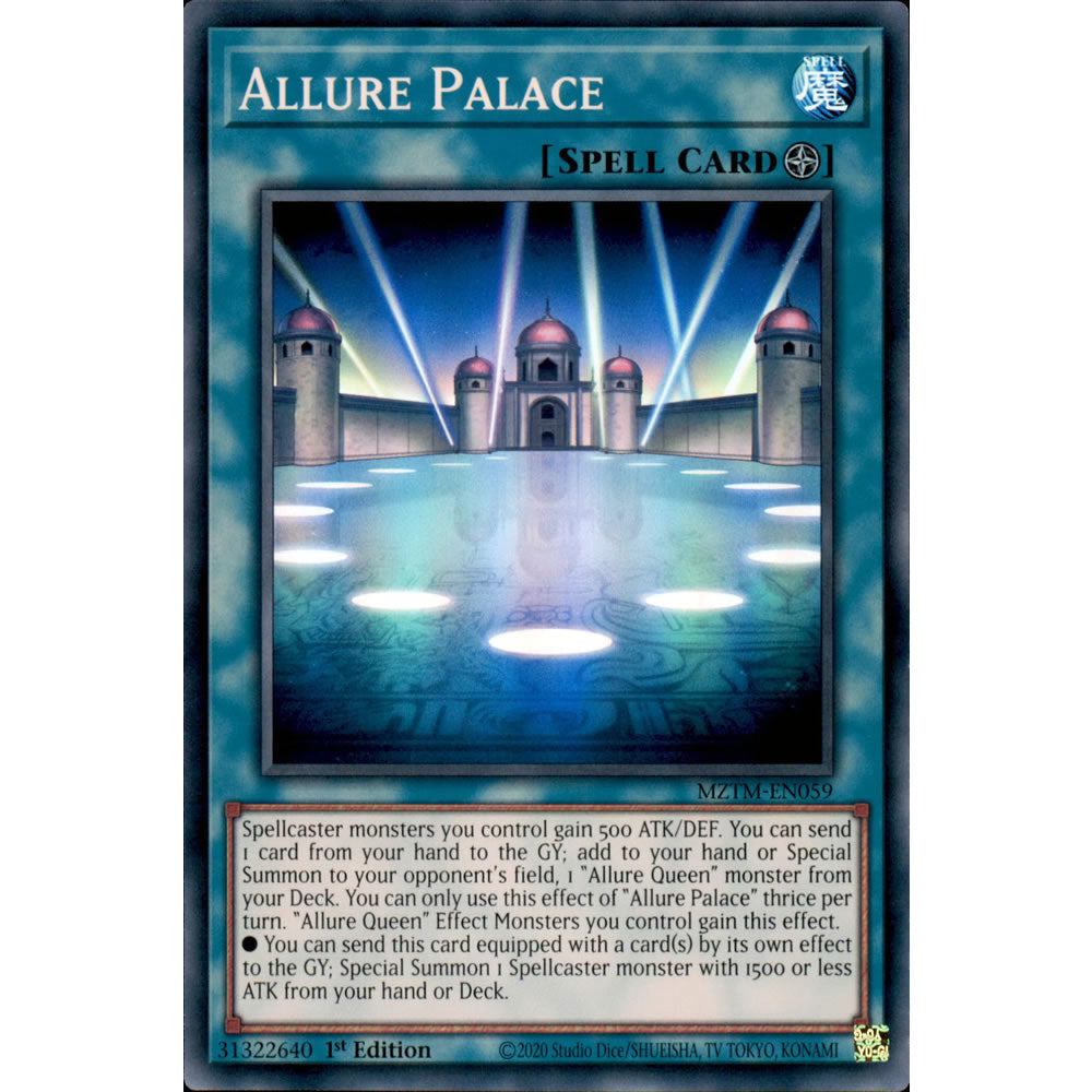 Allure Palace MZTM-EN059 Yu-Gi-Oh! Card from the Maze of the Master Set