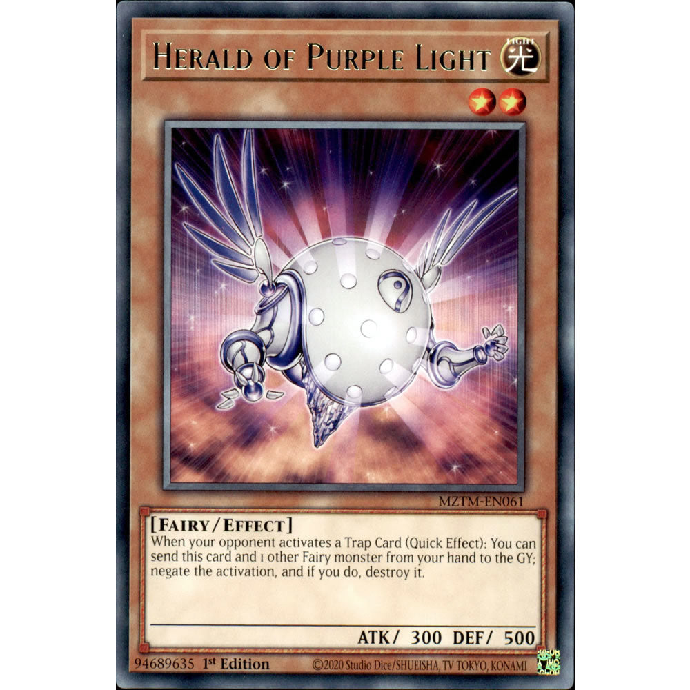 Herald of Purple Light MZTM-EN061 Yu-Gi-Oh! Card from the Maze of the Master Set