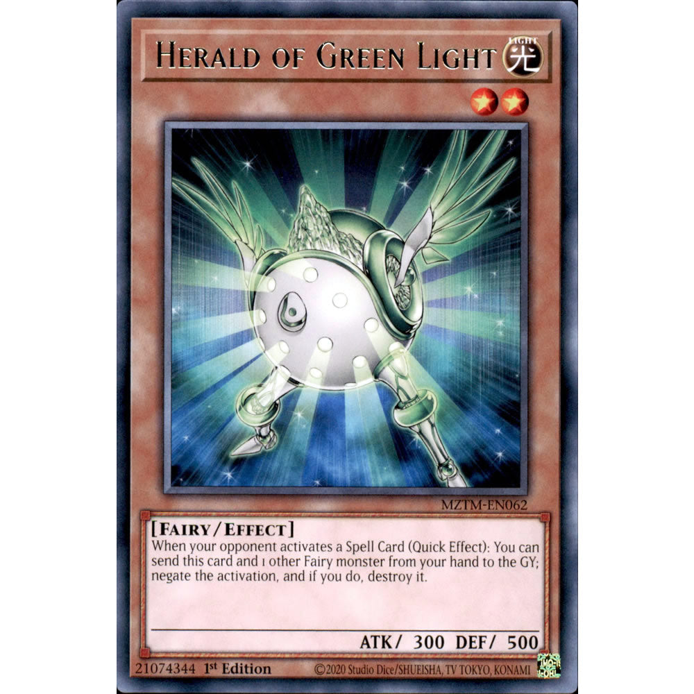 Herald of Green Light MZTM-EN062 Yu-Gi-Oh! Card from the Maze of the Master Set