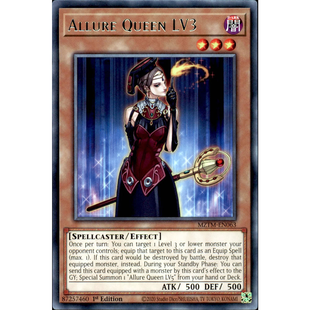 Allure Queen LV3 MZTM-EN063 Yu-Gi-Oh! Card from the Maze of the Master Set