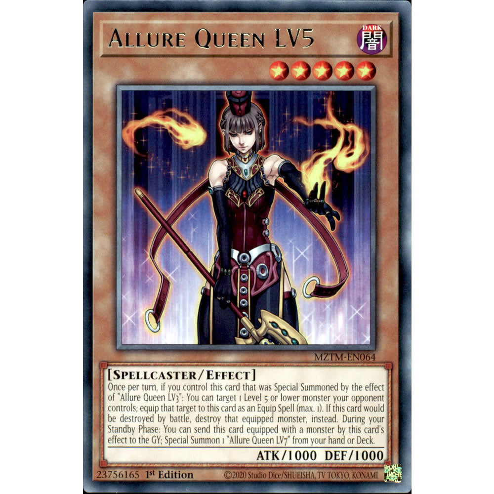 Allure Queen LV5 MZTM-EN064 Yu-Gi-Oh! Card from the Maze of the Master Set