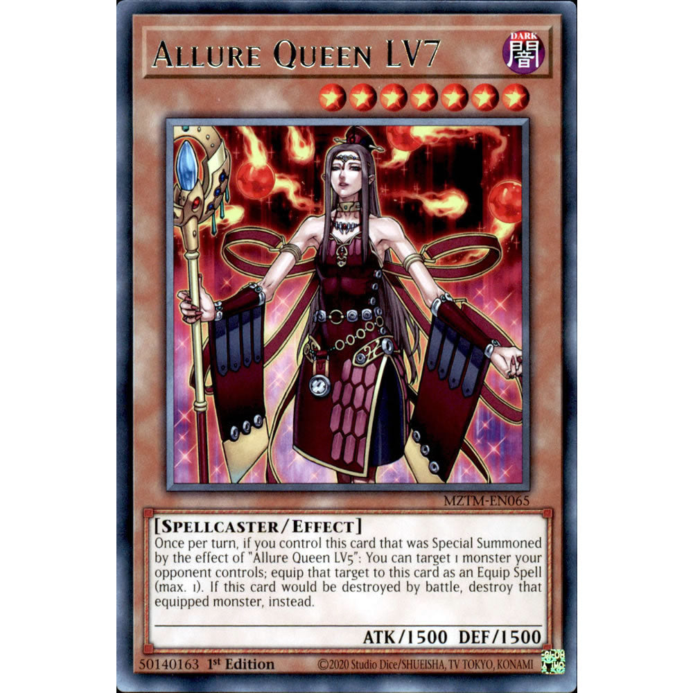 Allure Queen LV7 MZTM-EN065 Yu-Gi-Oh! Card from the Maze of the Master Set