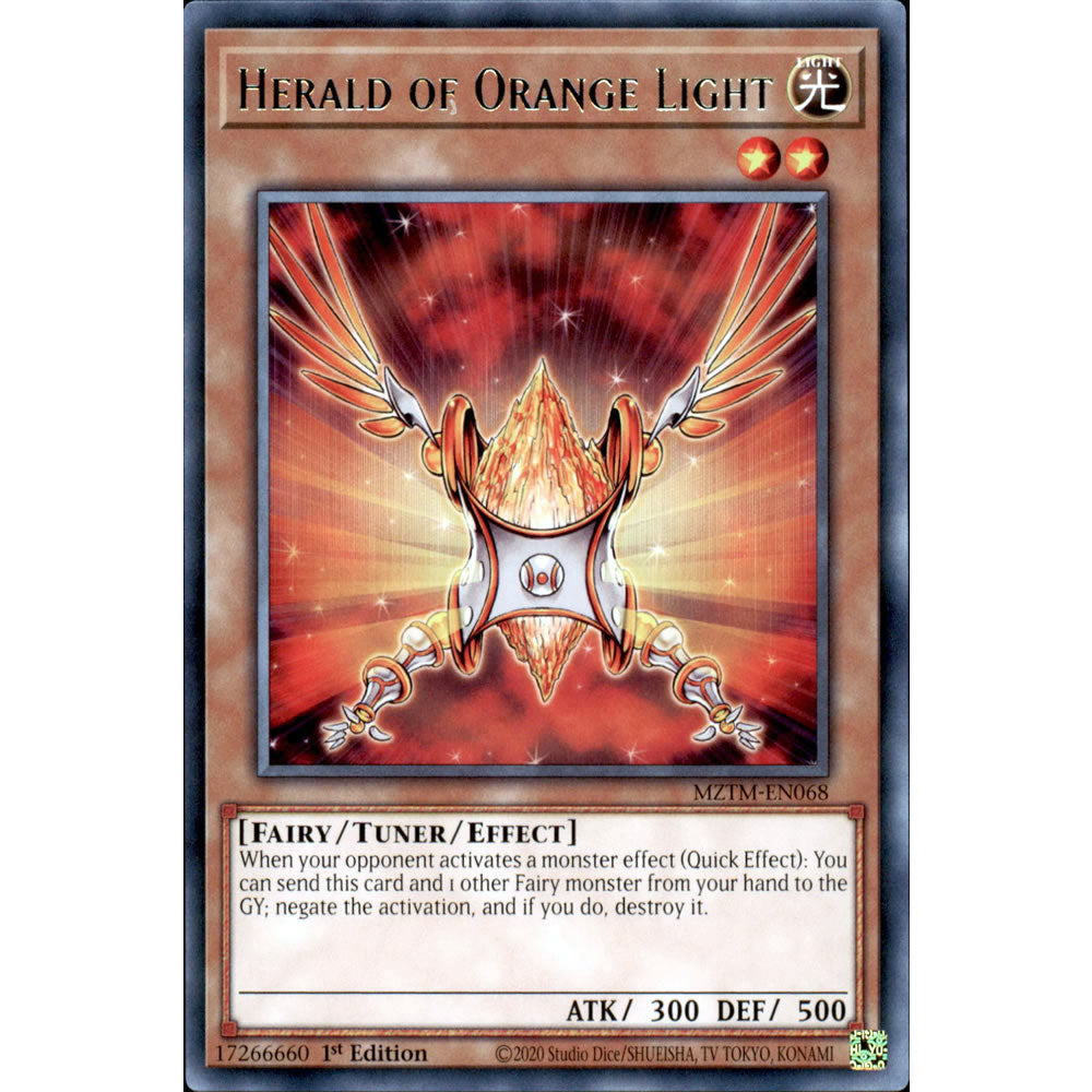 Herald of Orange Light MZTM-EN068 Yu-Gi-Oh! Card from the Maze of the Master Set