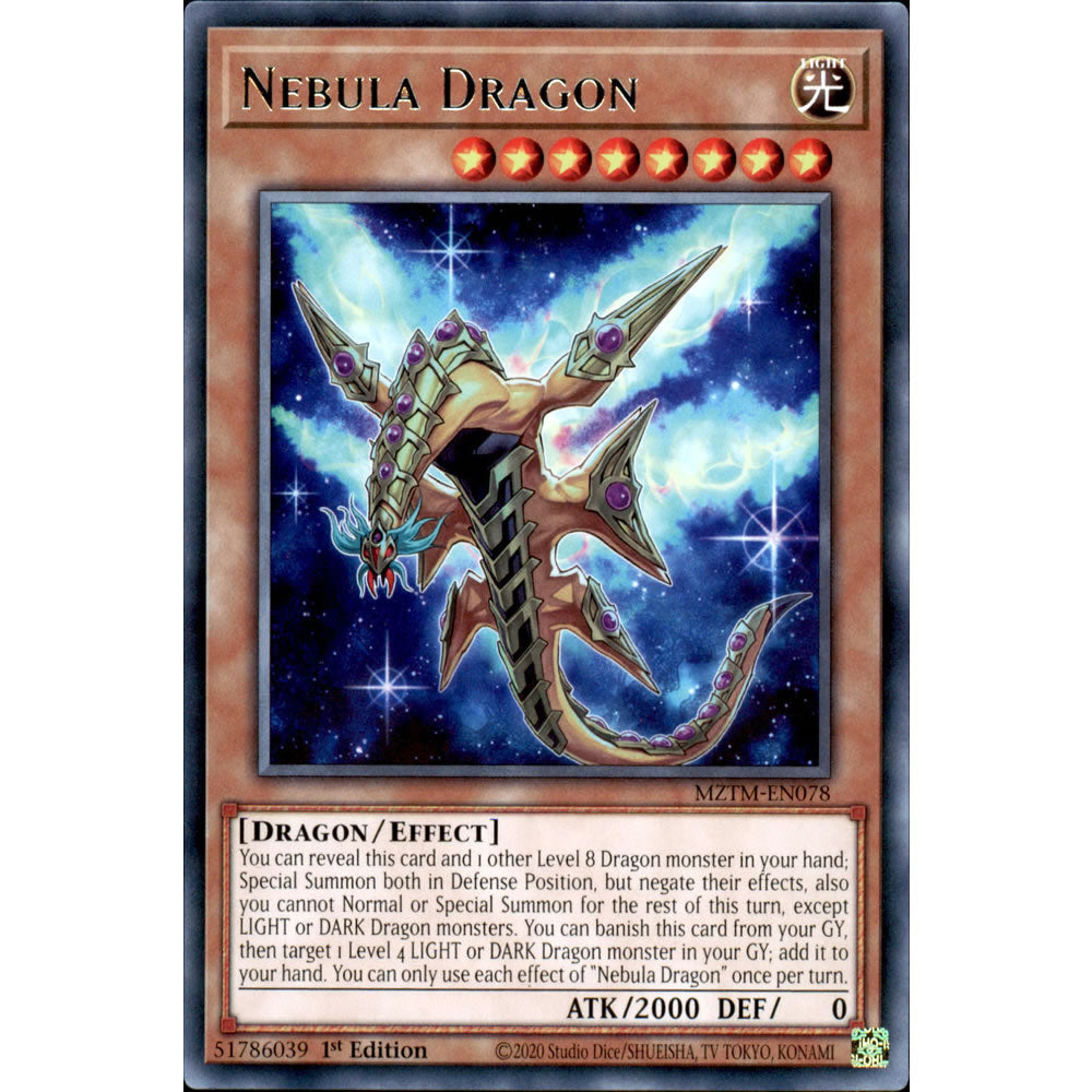 Nebula Dragon MZTM-EN078 Yu-Gi-Oh! Card from the Maze of the Master Set