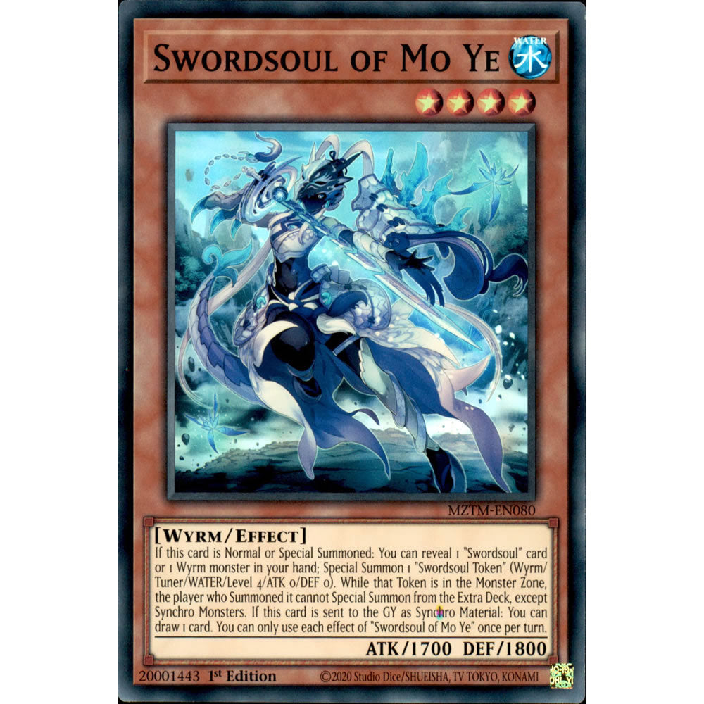 Swordsoul of Mo Ye MZTM-EN080 Yu-Gi-Oh! Card from the Maze of the Master Set