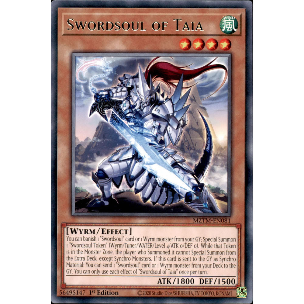 Swordsoul of Taia MZTM-EN081 Yu-Gi-Oh! Card from the Maze of the Master Set