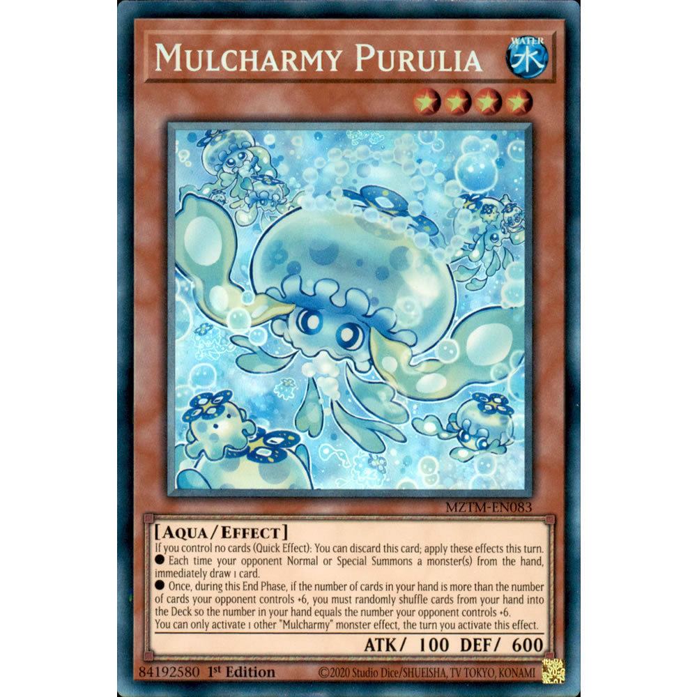 Mulcharmy Purulia MZTM-EN083 Yu-Gi-Oh! Card from the Maze of the Master Set