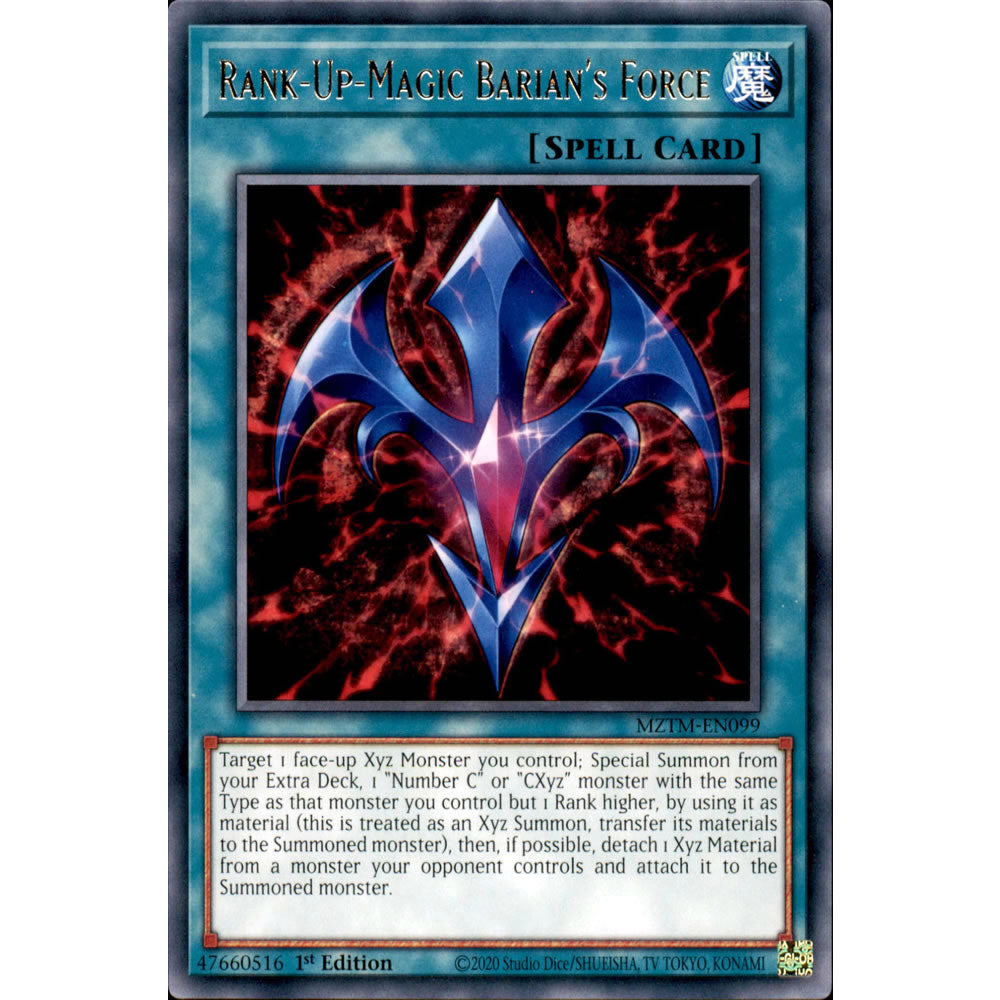 Rank-Up-Magic Barian's Force MZTM-EN099 Yu-Gi-Oh! Card from the Maze of the Master Set