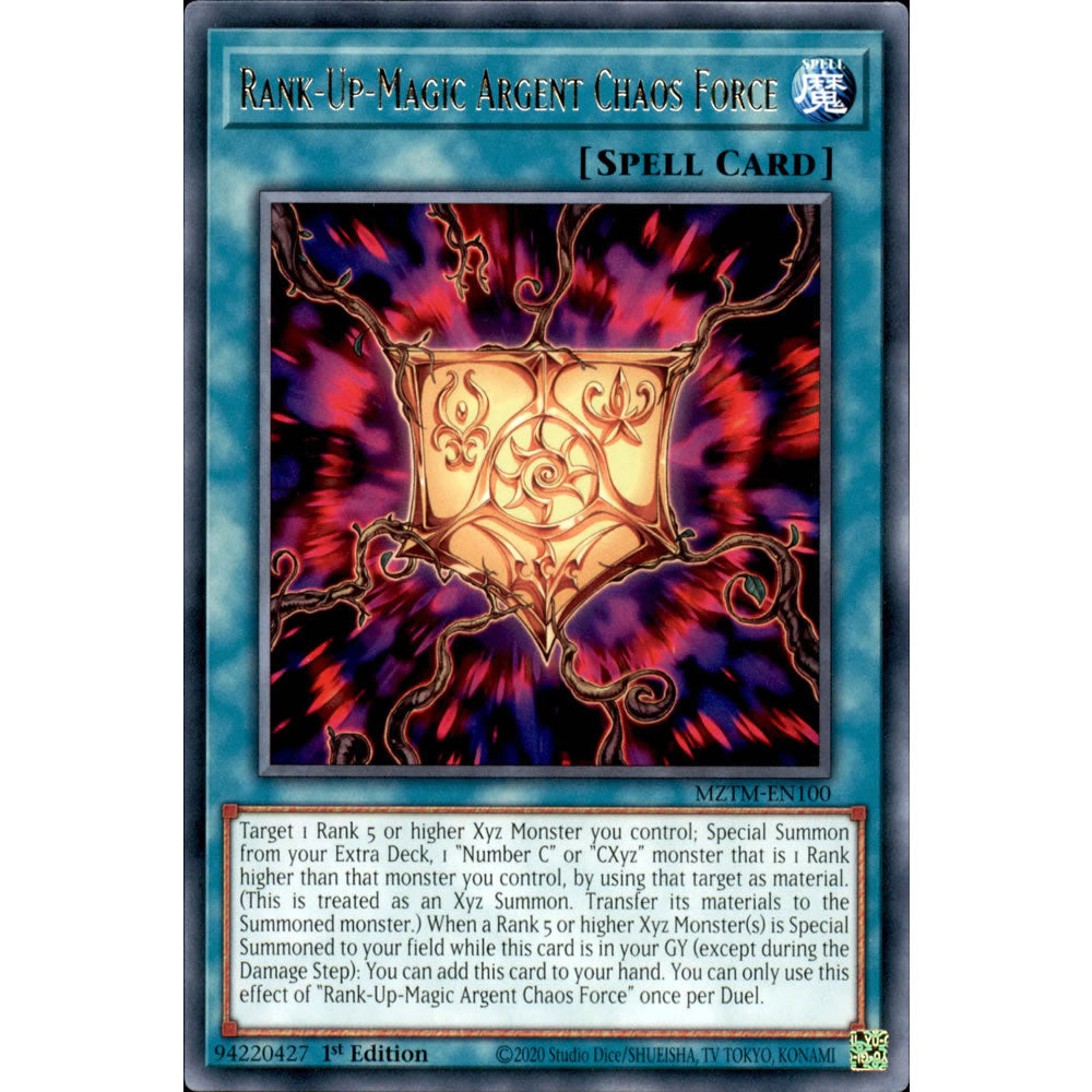 Rank-Up-Magic Argent Chaos Force MZTM-EN100 Yu-Gi-Oh! Card from the Maze of the Master Set