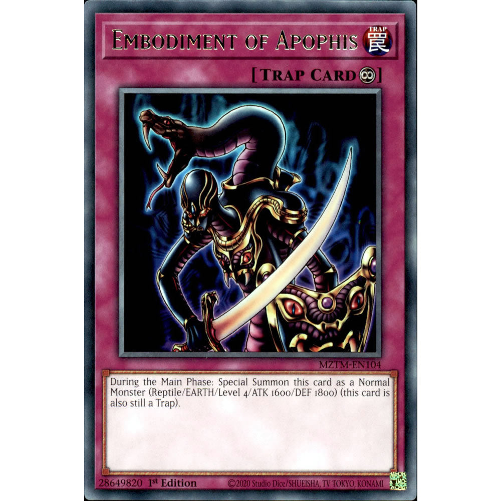 Embodiment of Apophis MZTM-EN104 Yu-Gi-Oh! Card from the Maze of the Master Set