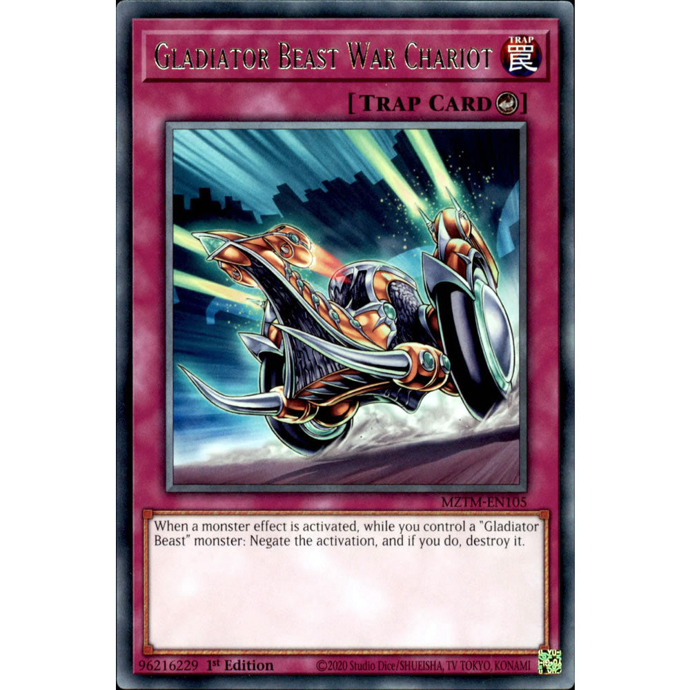 Gladiator Beast War Chariot MZTM-EN105 Yu-Gi-Oh! Card from the Maze of the Master Set