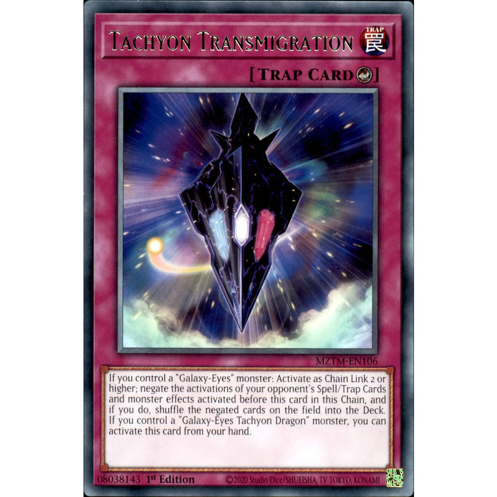 Tachyon Transmigration MZTM-EN106 Yu-Gi-Oh! Card from the Maze of the Master Set