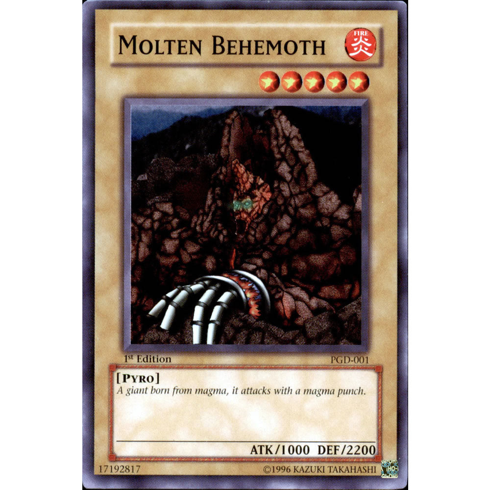 Molten Behemoth PGD-001 Yu-Gi-Oh! Card from the Pharaonic Guardian Set