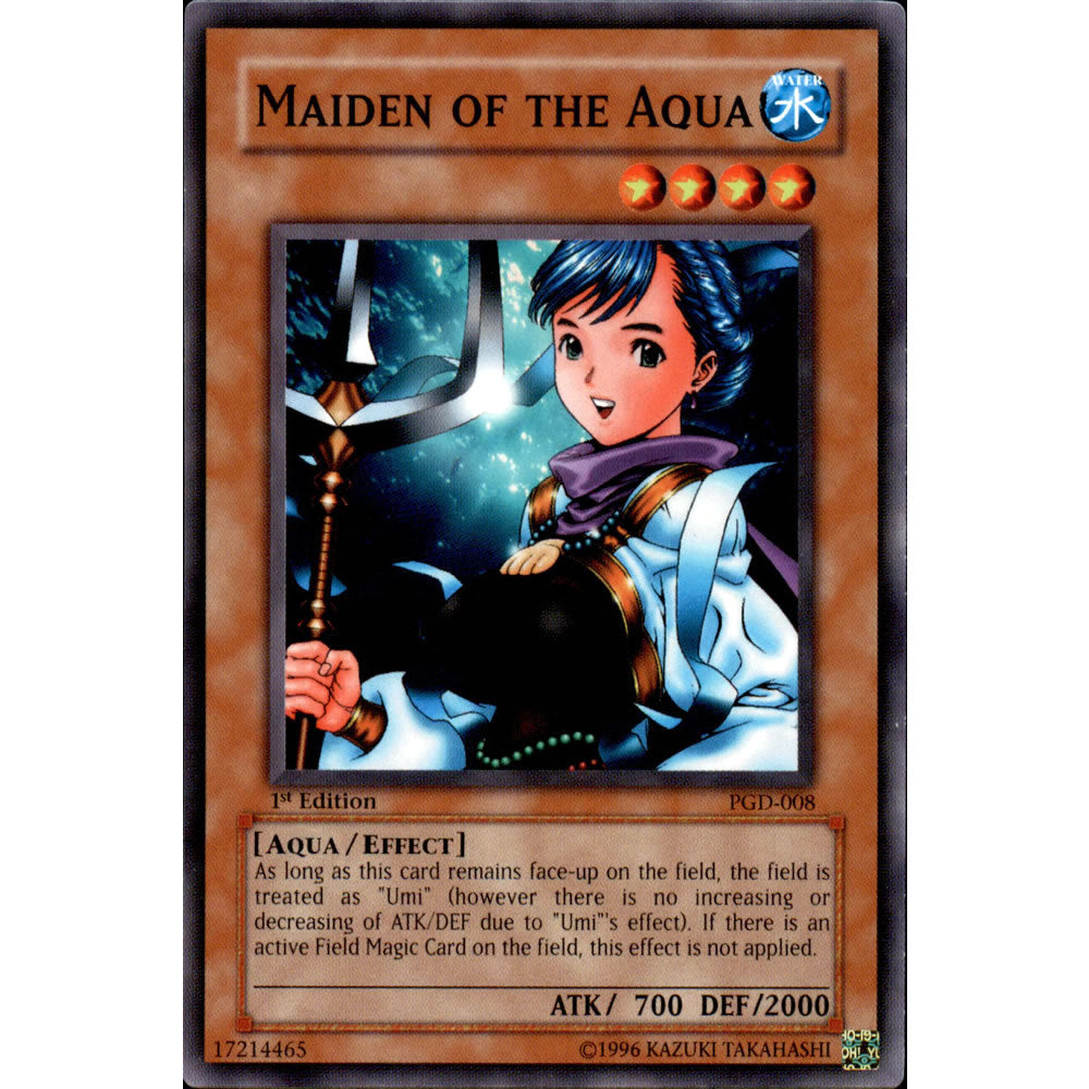 Maiden of the Aqua PGD-008 Yu-Gi-Oh! Card from the Pharaonic Guardian Set