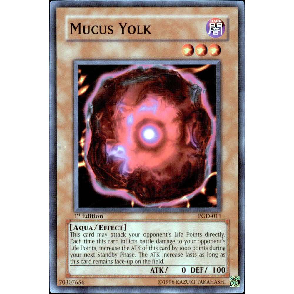 Mucus Yolk PGD-011 Yu-Gi-Oh! Card from the Pharaonic Guardian Set