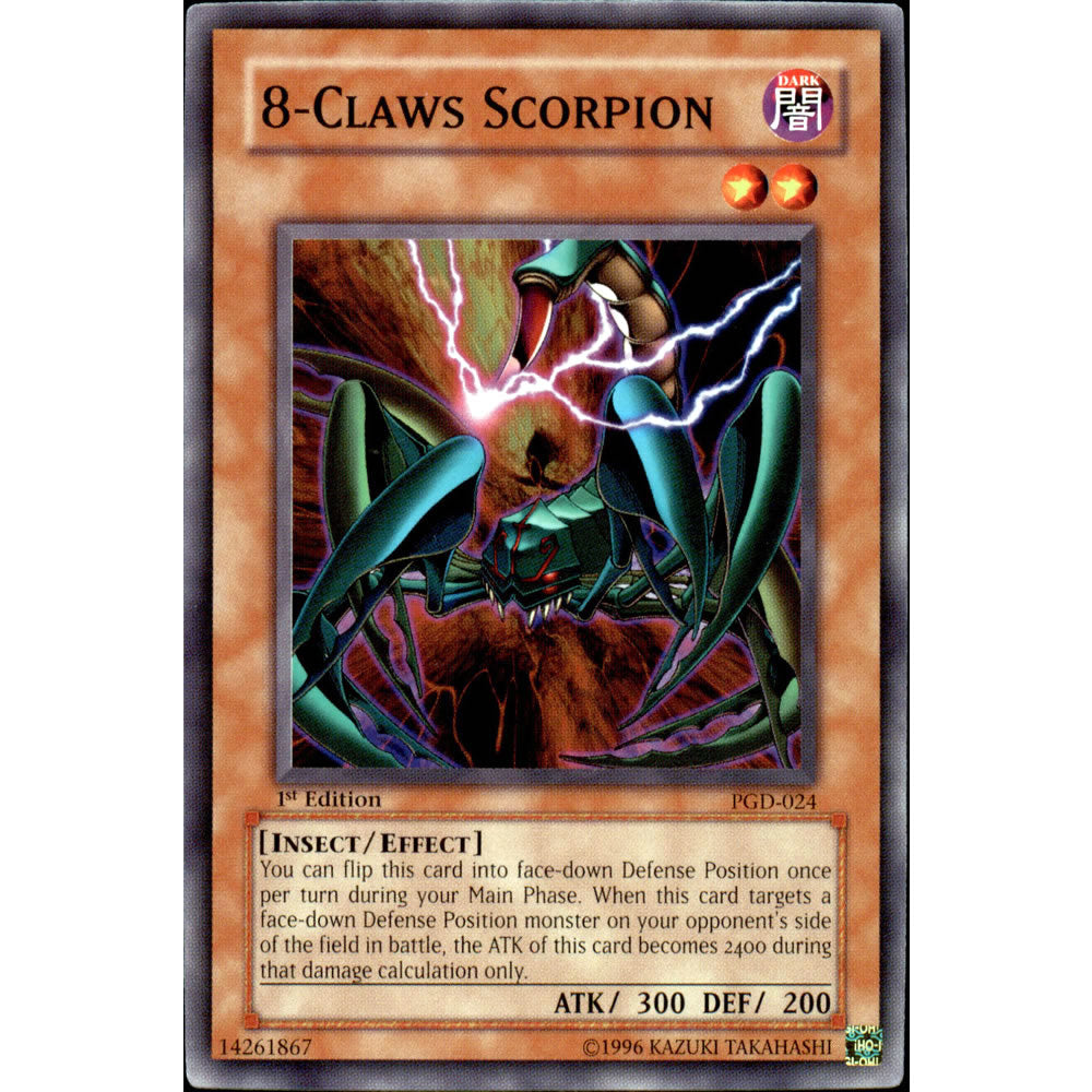 8-Claws Scorpion PGD-024 Yu-Gi-Oh! Card from the Pharaonic Guardian Set