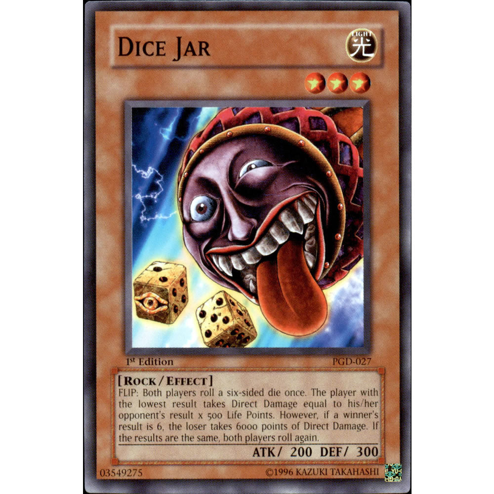 Dice Jar PGD-027 Yu-Gi-Oh! Card from the Pharaonic Guardian Set