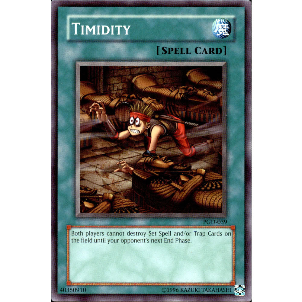 Timidity PGD-039 Yu-Gi-Oh! Card from the Pharaonic Guardian Set