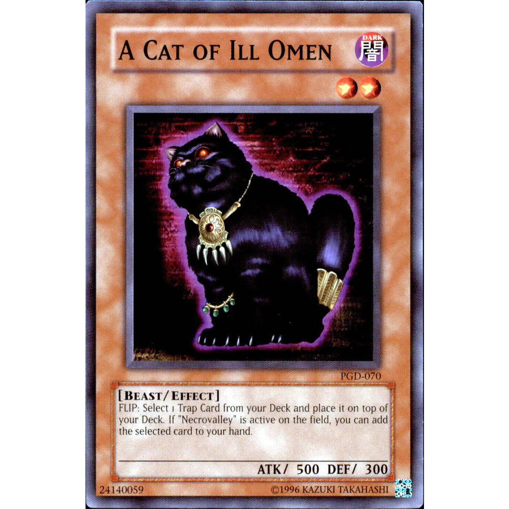 A Cat of Ill Omen PGD-070 Yu-Gi-Oh! Card from the Pharaonic Guardian Set