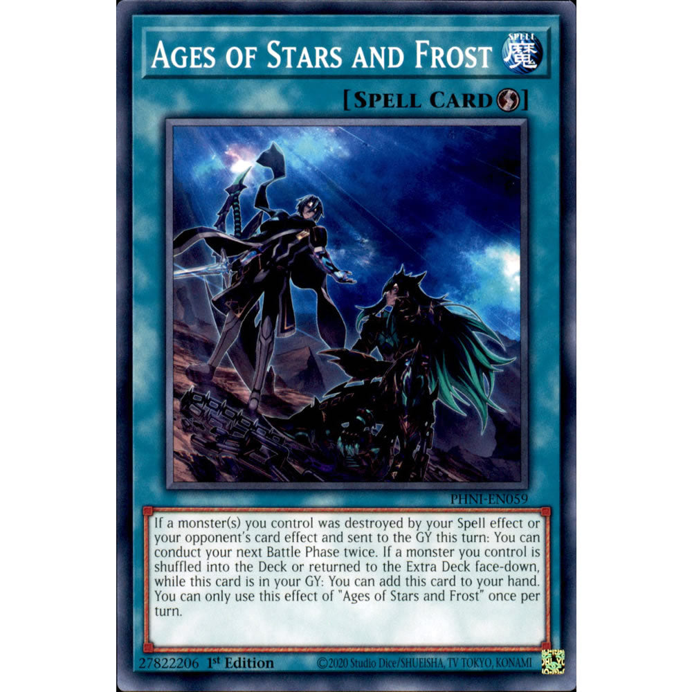 Ages of Stars and Frost PHNI-EN059 Yu-Gi-Oh! Card