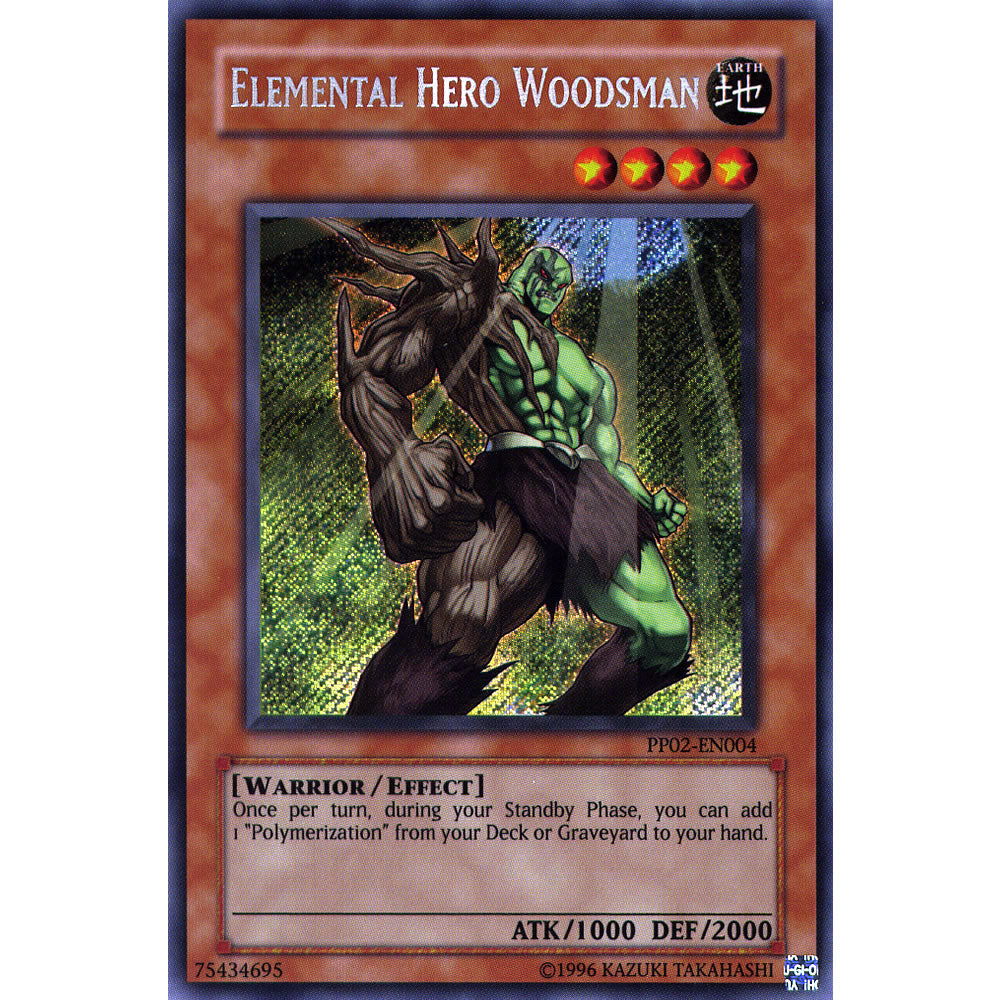 Elemental Hero Woodsman PP02-EN004 Yu-Gi-Oh! Card from the Premium Pack 2 Set