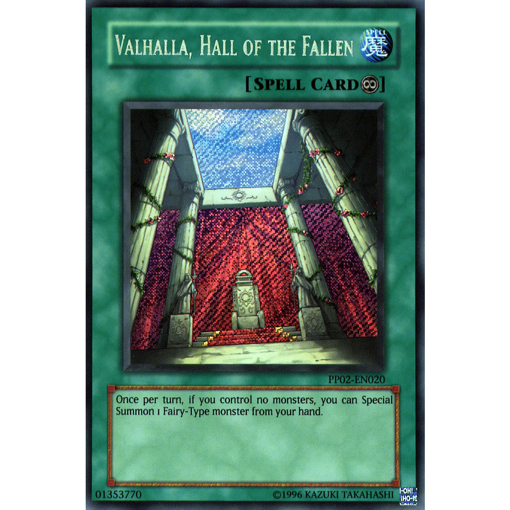 Valhalla, Hall of the Fallen PP02-EN020 Yu-Gi-Oh! Card from the Premium Pack 2 Set