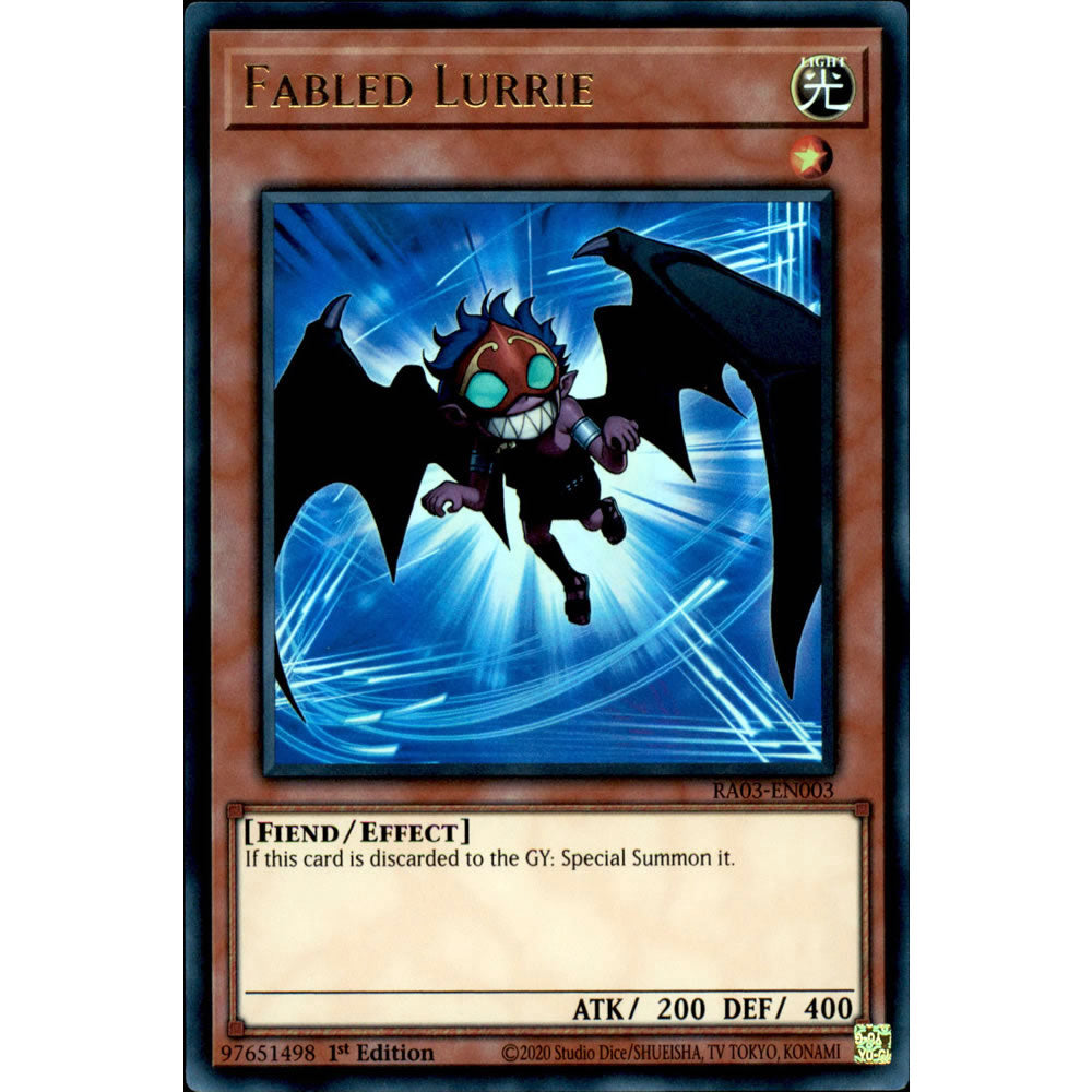 Fabled Lurrie RA03-EN003 Yu-Gi-Oh! Card from the Quarter Century Bonanza Set