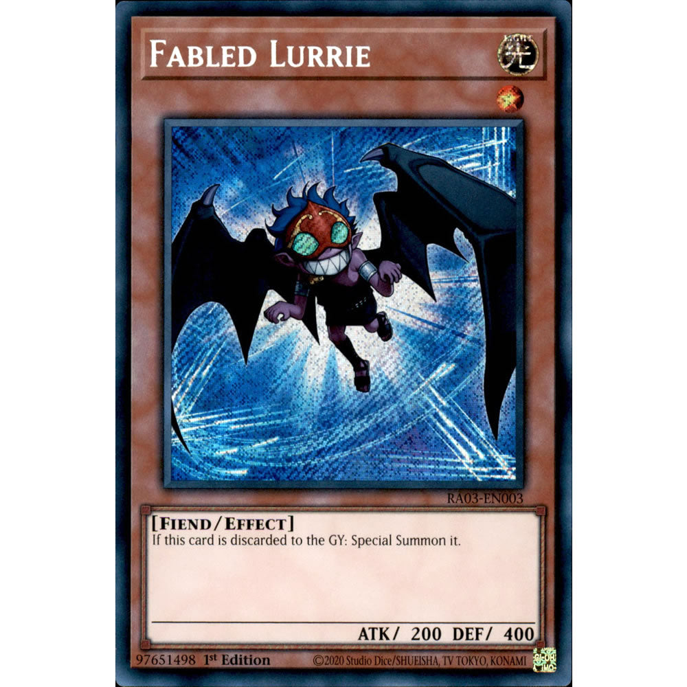 Fabled Lurrie RA03-EN003 Yu-Gi-Oh! Card from the Quarter Century Bonanza Set