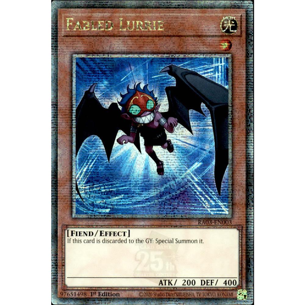 Fabled Lurrie RA03-EN003 Yu-Gi-Oh! Card from the Quarter Century Bonanza Set