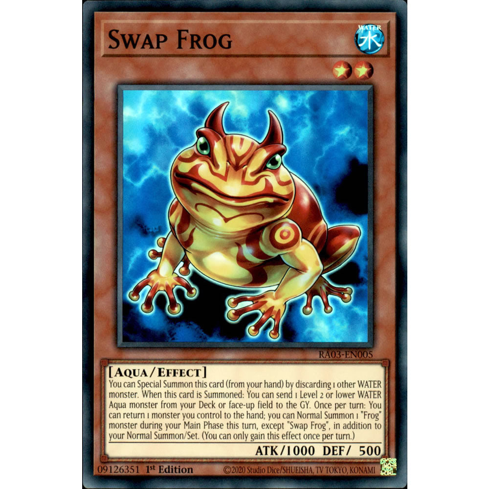 Swap Frog RA03-EN005 Yu-Gi-Oh! Card from the Quarter Century Bonanza Set