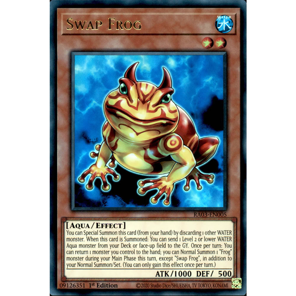 Swap Frog RA03-EN005 Yu-Gi-Oh! Card from the Quarter Century Bonanza Set