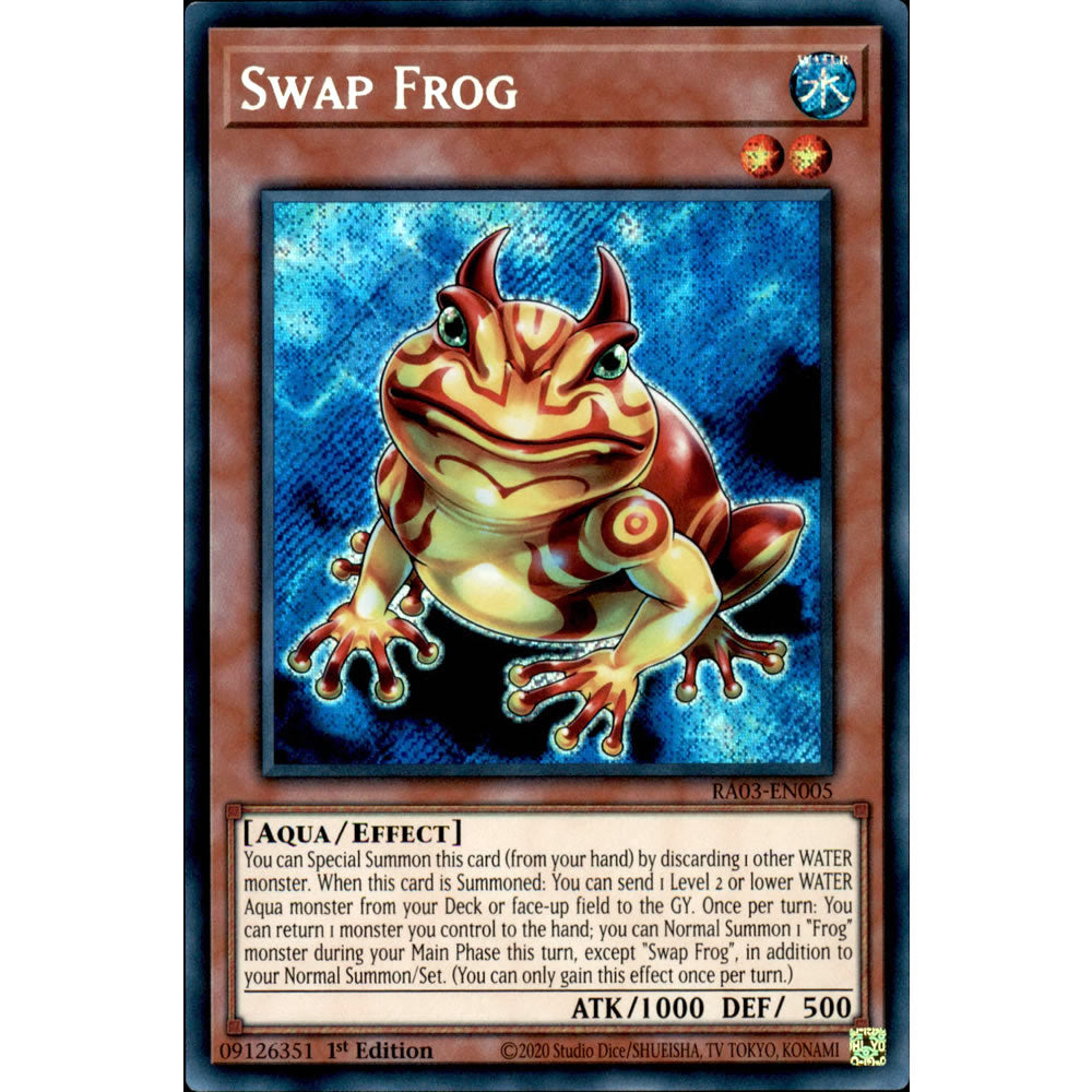 Swap Frog RA03-EN005 Yu-Gi-Oh! Card from the Quarter Century Bonanza Set