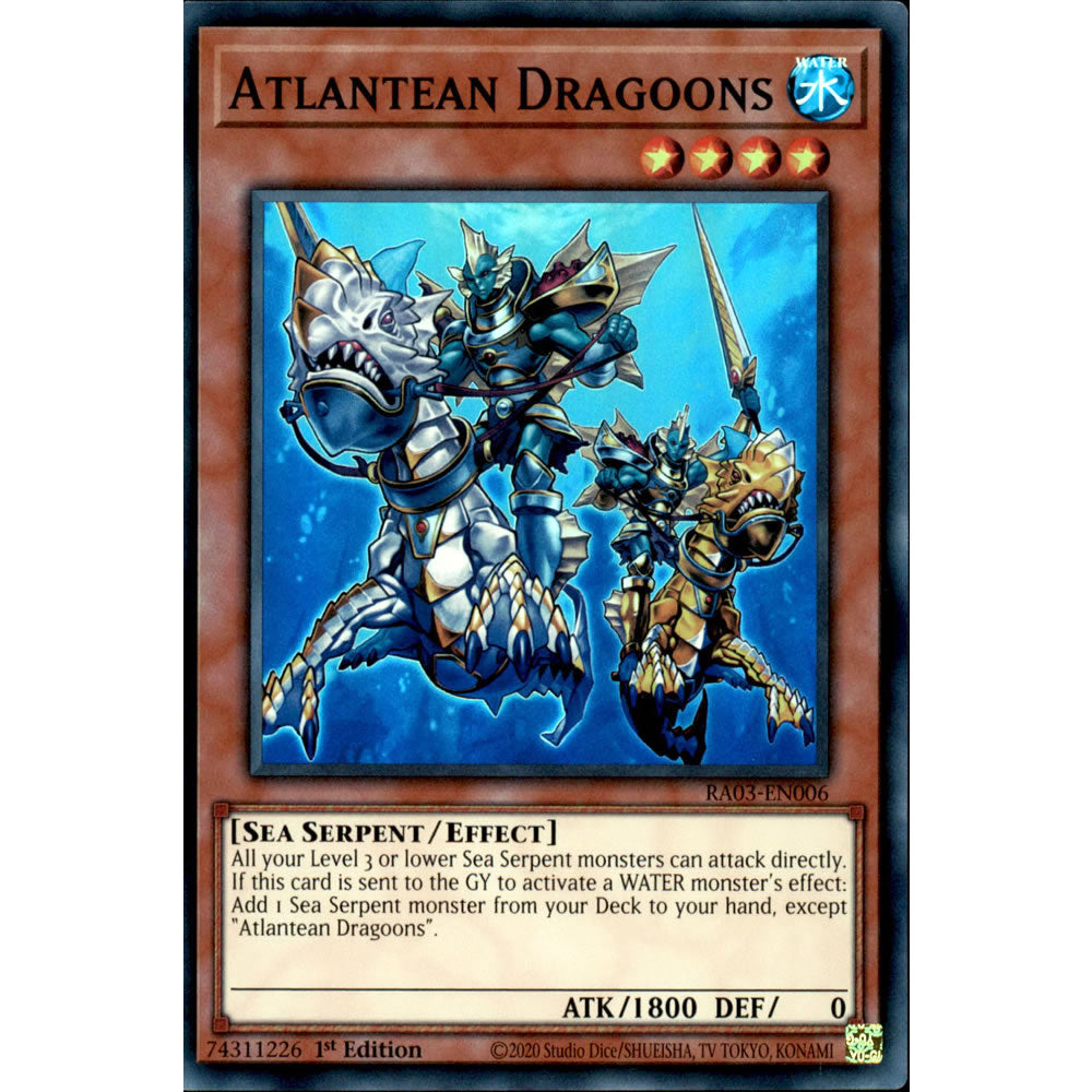 Atlantean Dragoons RA03-EN006 Yu-Gi-Oh! Card from the Quarter Century Bonanza Set