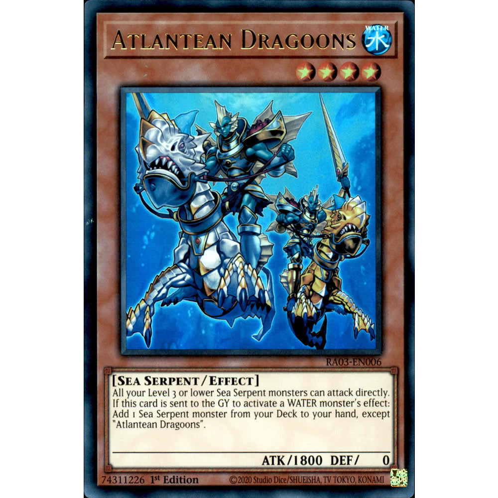 Atlantean Dragoons RA03-EN006 Yu-Gi-Oh! Card from the Quarter Century Bonanza Set