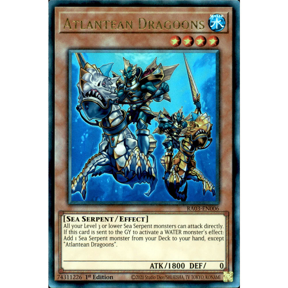 Atlantean Dragoons RA03-EN006 Yu-Gi-Oh! Card from the Quarter Century Bonanza Set