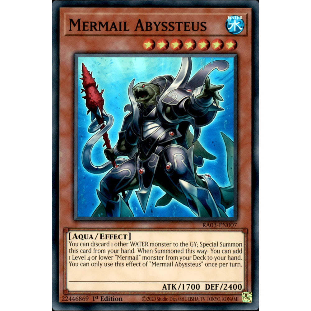 Mermail Abyssteus RA03-EN007 Yu-Gi-Oh! Card from the Quarter Century Bonanza Set