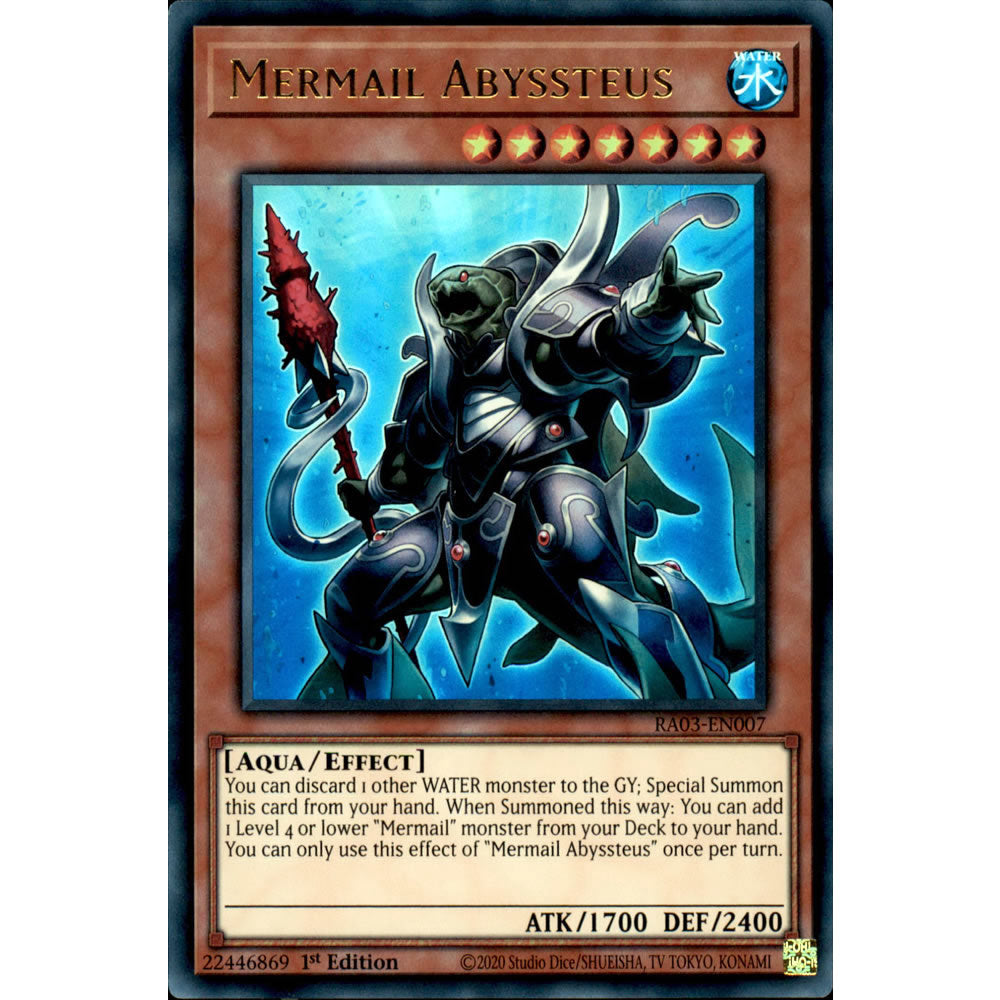 Mermail Abyssteus RA03-EN007 Yu-Gi-Oh! Card from the Quarter Century Bonanza Set