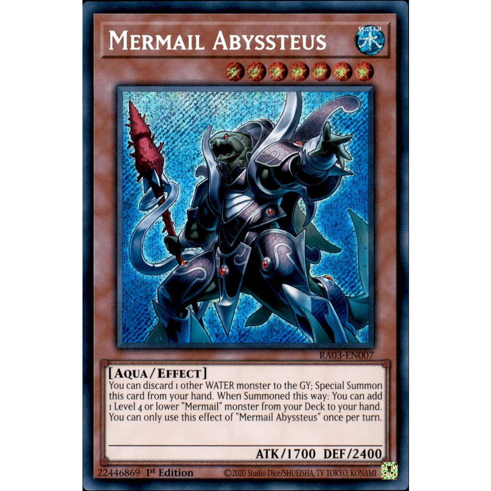 Mermail Abyssteus RA03-EN007 Yu-Gi-Oh! Card from the Quarter Century Bonanza Set