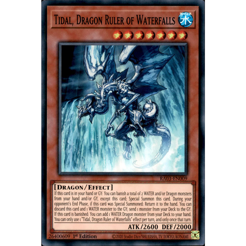 Tidal, Dragon Ruler of Waterfalls RA03-EN009 Yu-Gi-Oh! Card from the Quarter Century Bonanza Set