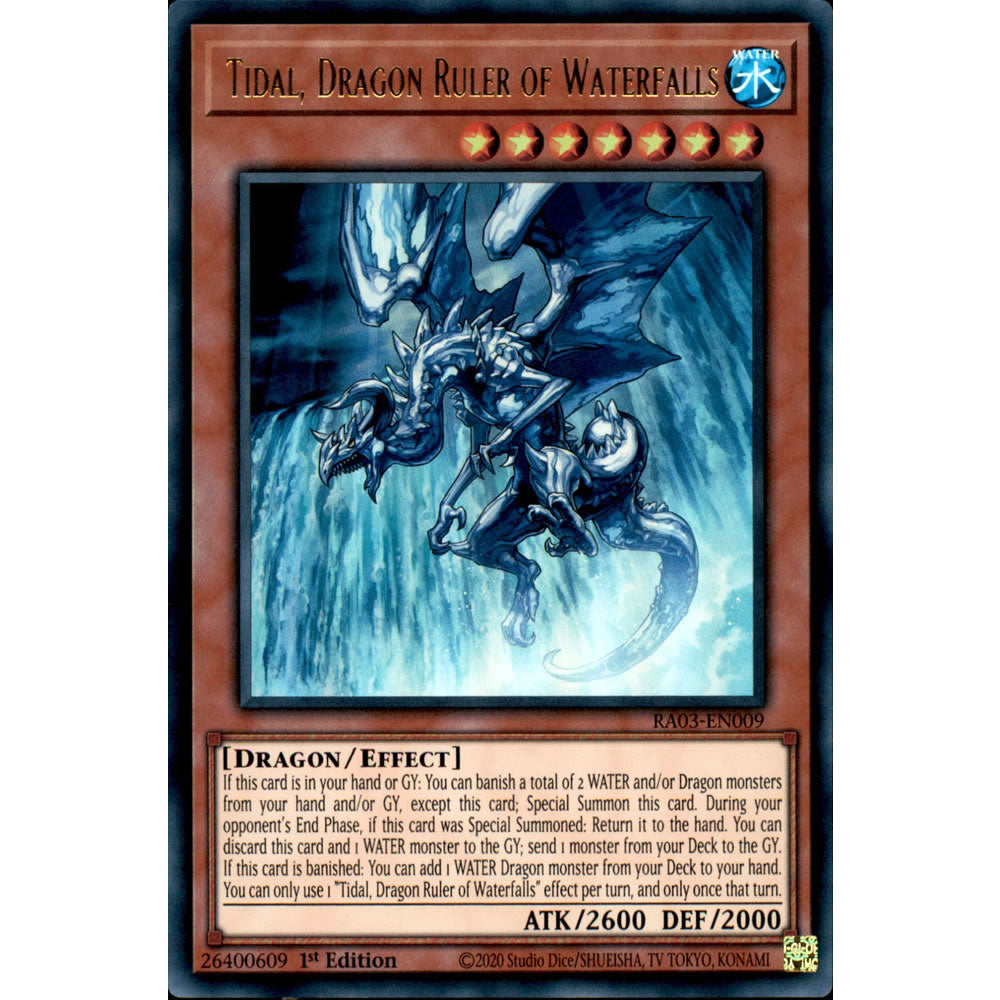 Tidal, Dragon Ruler of Waterfalls RA03-EN009 Yu-Gi-Oh! Card from the Quarter Century Bonanza Set